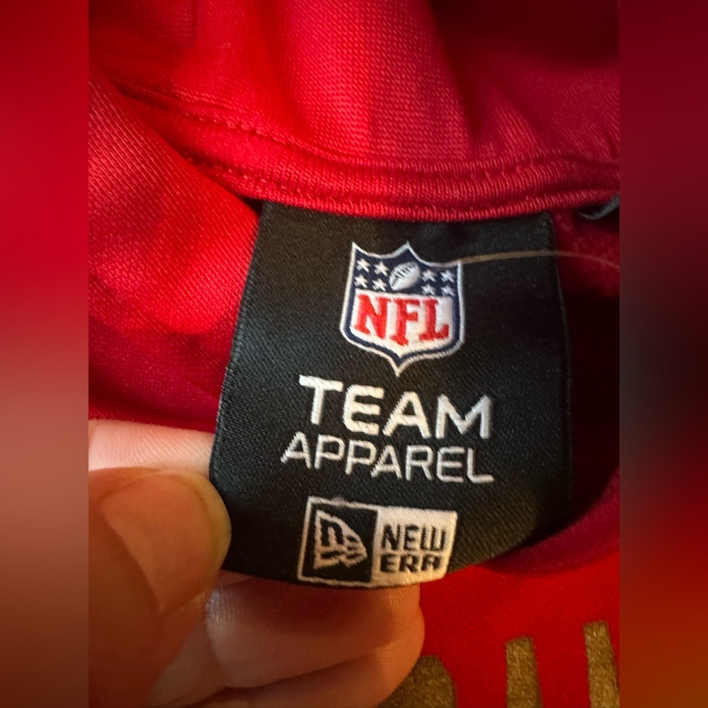 San Francisco 49ers NFL Combine Hoodie Red Pullover Sweatshirt Medium - Picture 4 of 6